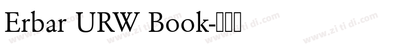 Erbar URW Book字体转换